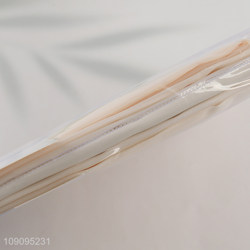 Hot Selling 180X200cm Waterproof Polyester Shower Curtain with 8 Grommets