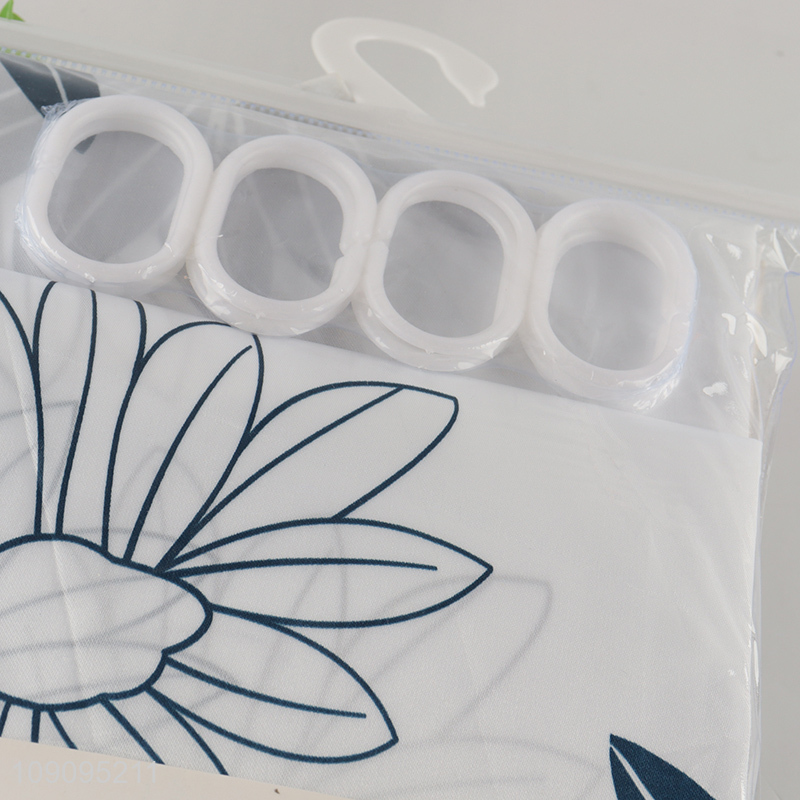 China Imports 180X180cm Fabric Shower Curtain Satin Cloth Shower Curtain