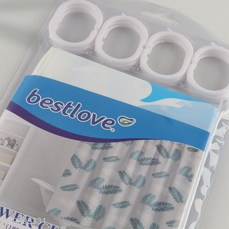 Online Wholesale 180X180cm Washable Plastic Shower Curtain with Grommets