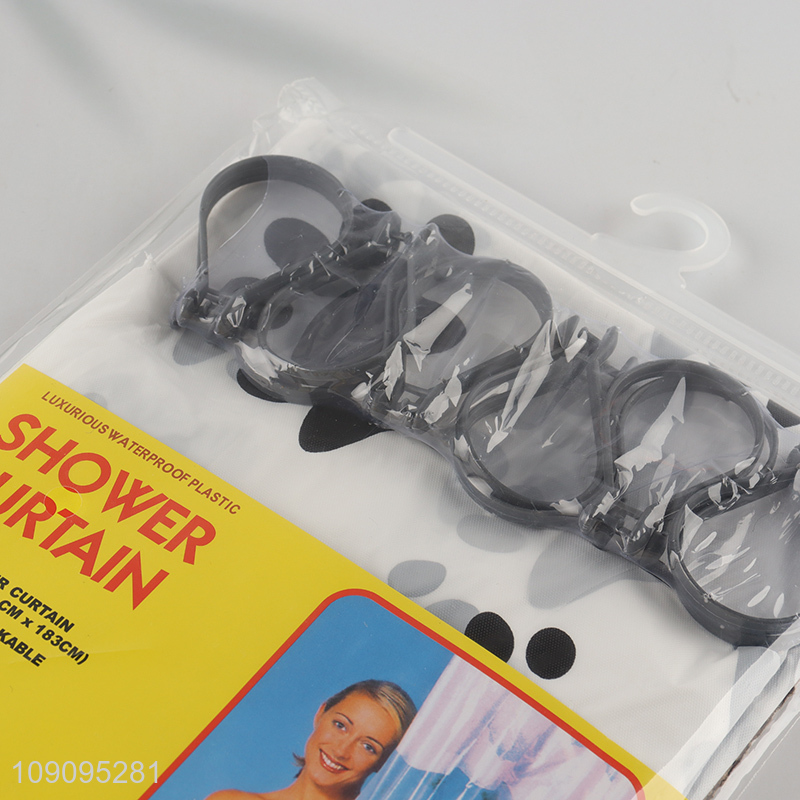 Online Wholesale 183X183cm Lightweight Waterproof Plastic Shower Curtain