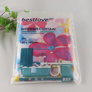 China Wholesale 180X180cm Water Resistant Plastic Bathroom Shower Curtain
