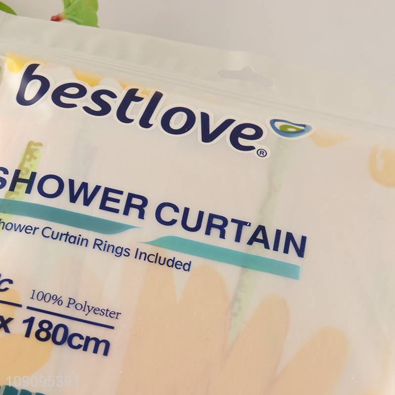 New Product 180X180cm Mildew Proof Plastic Shower Curtain for Bathroom