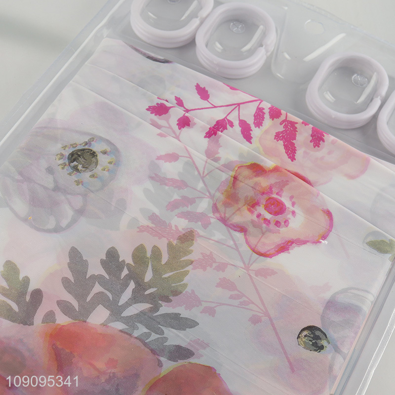 High Quality 180X180cm Plastic Shower Curtain Waterproof Bath Curtain