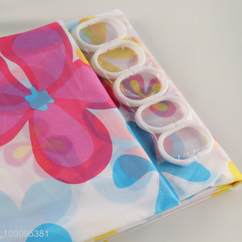 China Wholesale 180X180cm Water Resistant Plastic Bathroom Shower Curtain