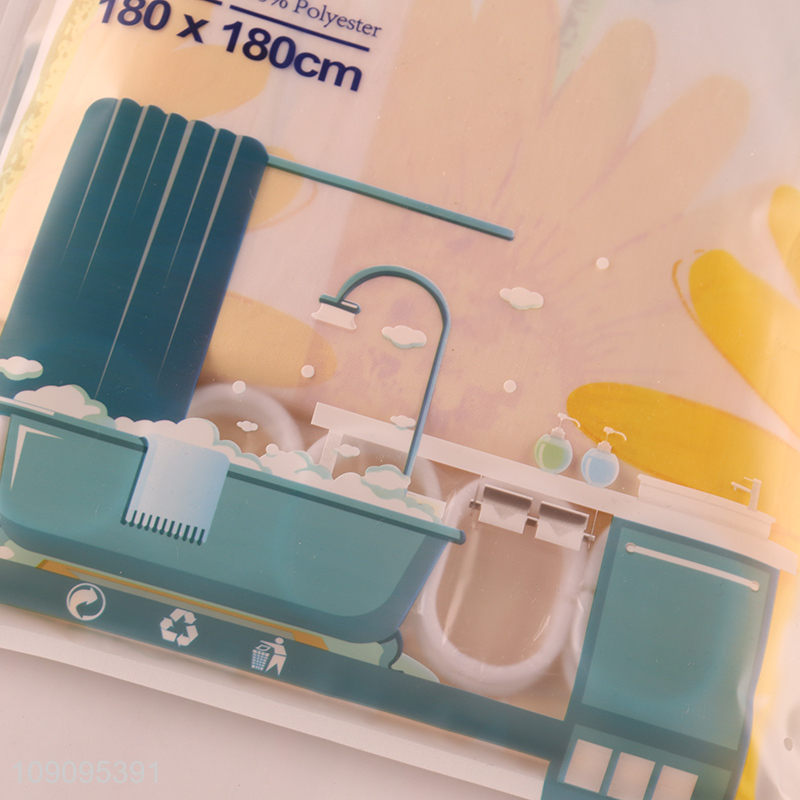 New Product 180X180cm Mildew Proof Plastic Shower Curtain for Bathroom