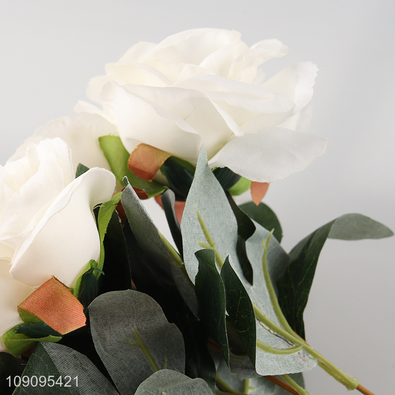 China Imports 9 Heads Artificial Flower Bouquet Fake Flower for Garden Decor