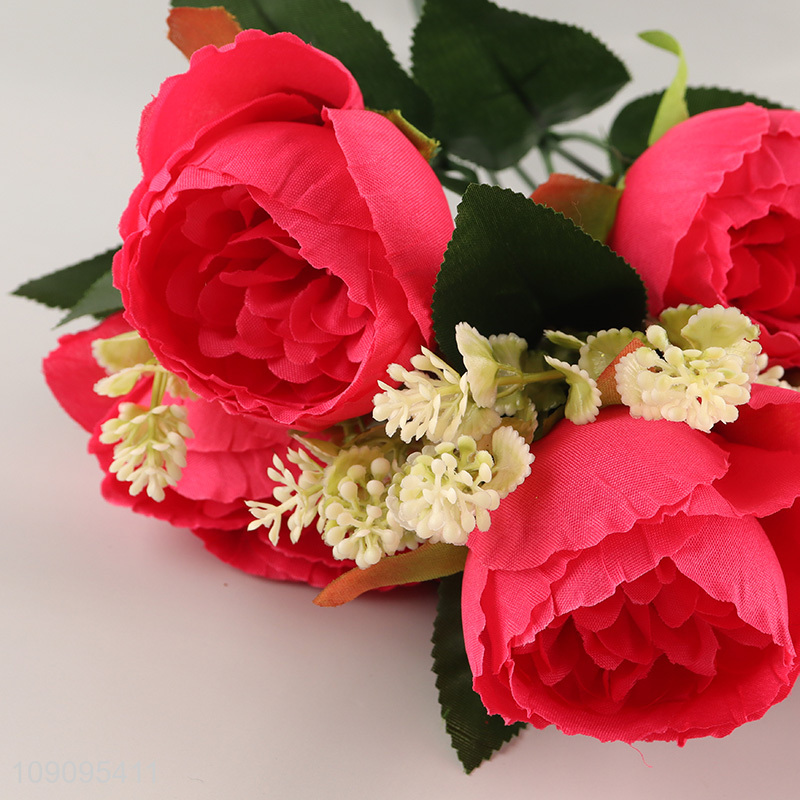 Good Quality 5 Heads Artificial Flower Bouquet Fake Flower Realistic Flower
