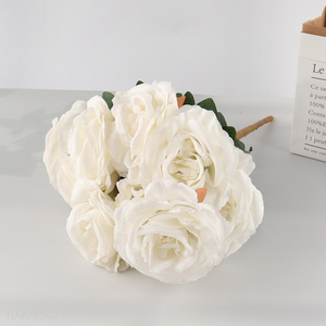 China Imports 9 Heads Artificial Flower Bouquet Fake Flower for Garden Decor