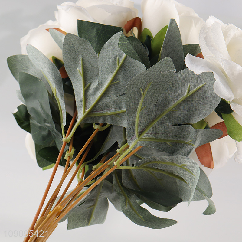 China Imports 9 Heads Artificial Flower Bouquet Fake Flower for Garden Decor