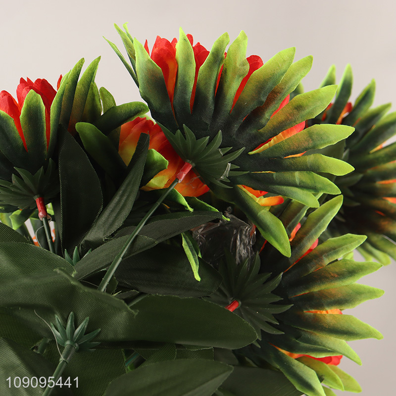 New Product 9 Heads Artificial Flower Bouquet Fake Flower for Wedding Decor