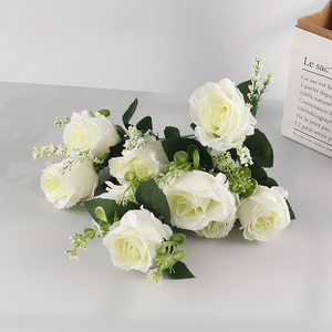 High Quality 9 Heads Artificial Flower for Home Office Garden Patio Decor