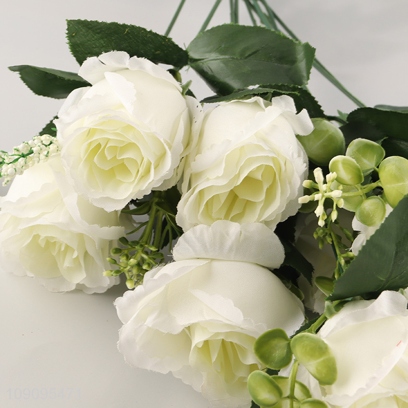 High Quality 9 Heads Artificial Flower for Home Office Garden Patio Decor