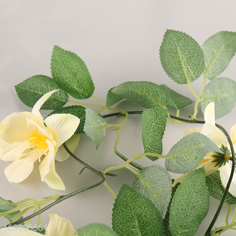 Wholesale 8 Heads Hanging Artificial Rose Flower Garland for Wedding Party Decor