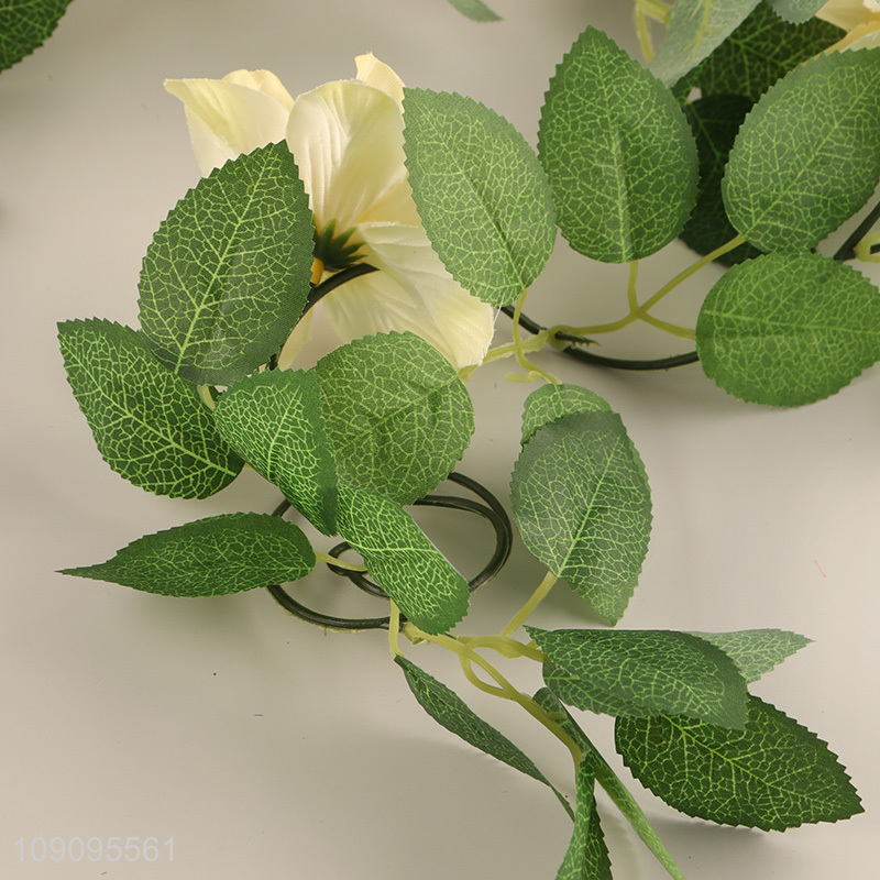 Wholesale 8 Heads Hanging Artificial Rose Flower Garland for Wedding Party Decor