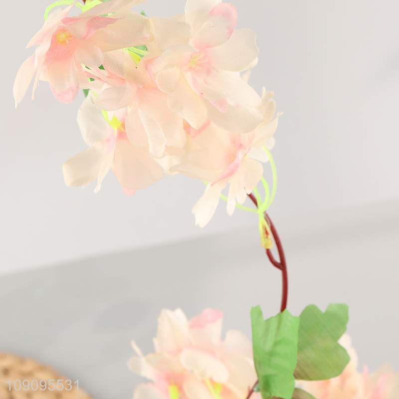 Factory Supply Artificial Flower Garland Fake Sakura Garland Faux Hanging Flower