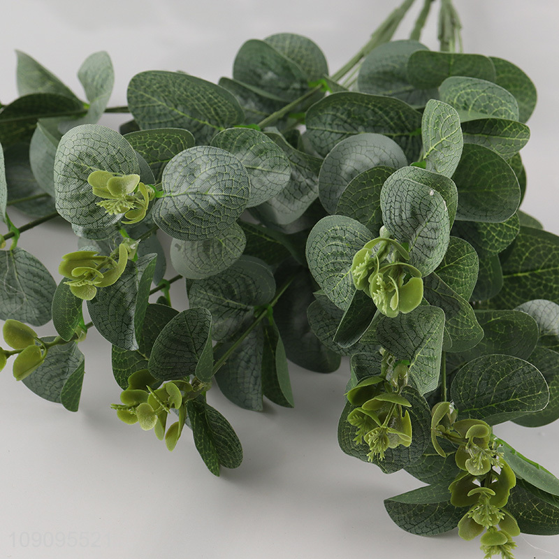 New Product Artificial Eucalyptus Leaves Branches for Home Wedding Decor