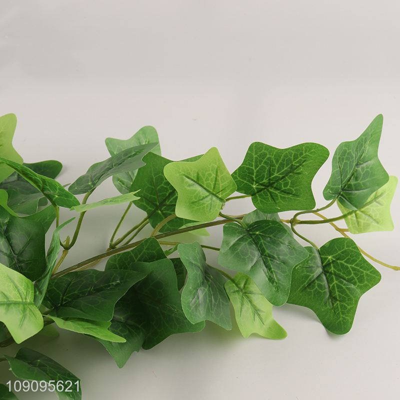 Good Quality 3-Branch Fake Leaves Plant Artificial Leaves for Home Decor