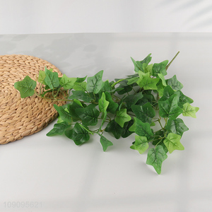 Good Quality 3-Branch Fake Leaves Plant Artificial Leaves for Home Decor