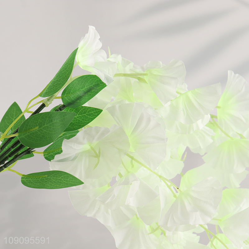 Hot Selling 3-Branch Artificial Flower Hanging Fake Flower for Wall Decor