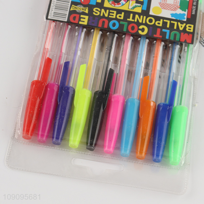 Online Wholesale 10 Colors Ballpoint Pens for Writing Drawing Doodling