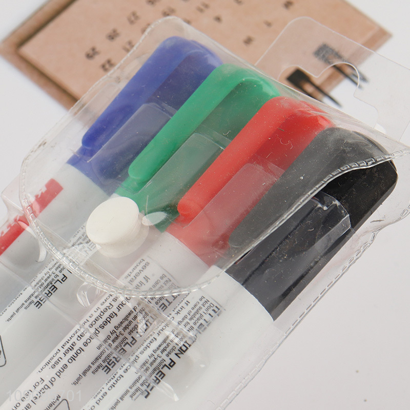 Good Quality 4 Colors Whiteboard Markers Low-Odor Dry Erase Markers