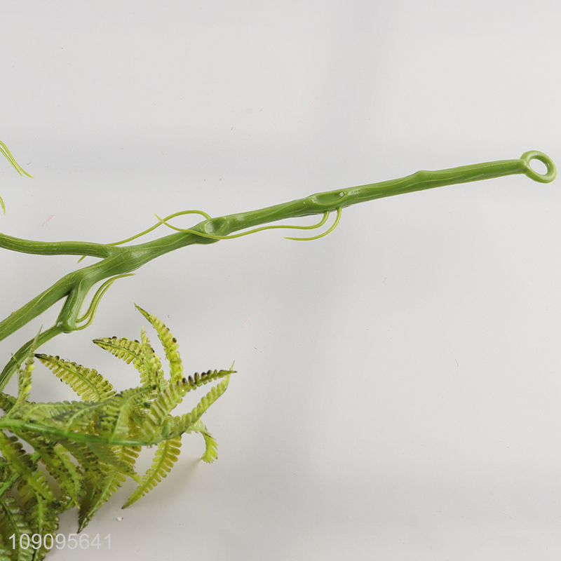 Factory Price 3-Branch Artificial Plants Hanging Fake Plant for Wall Decor