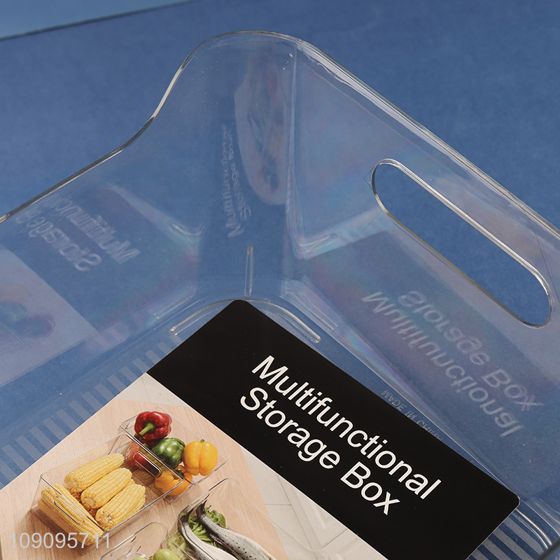 Good Quality Clear Plastic Storage Bin Kitchen Refrigerator Organizer