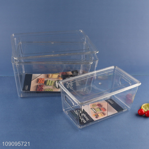 Online Wholesale Clear Plastic Storage Bin Kitchen Cabinet Organizer
