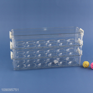 High Quality 3-Layer Plastic Egg Storage Container for Refrigerator