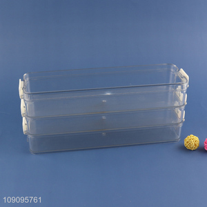 New Product 3-Layer Plastic Frozen Dumpling Box Refrigerator Food Container