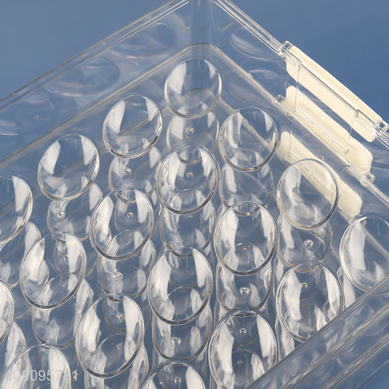 Wholesale 3-Layer Plastic Egg Storage Container Refrigerator Egg Organizer