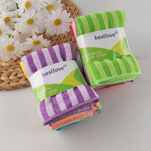 Factory Price 5 Pack Microfiber Cleaning Towels Super Absorbent Cleaning Cloths