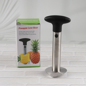 Most popular stainless steel kitchen gadget pineapple corer slicer