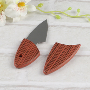 Factory wholesale wooden handle stainless steel camping pocket knife fruits knife