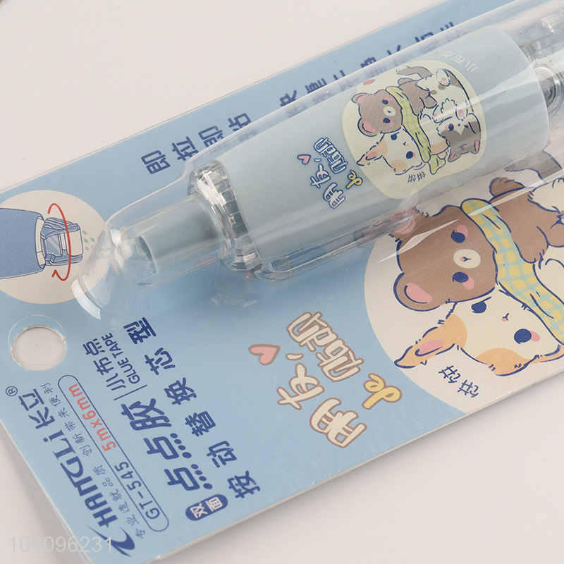 Factory Supply 5m*6mm Adhesive Tape Runner with 360° Rotating Tip