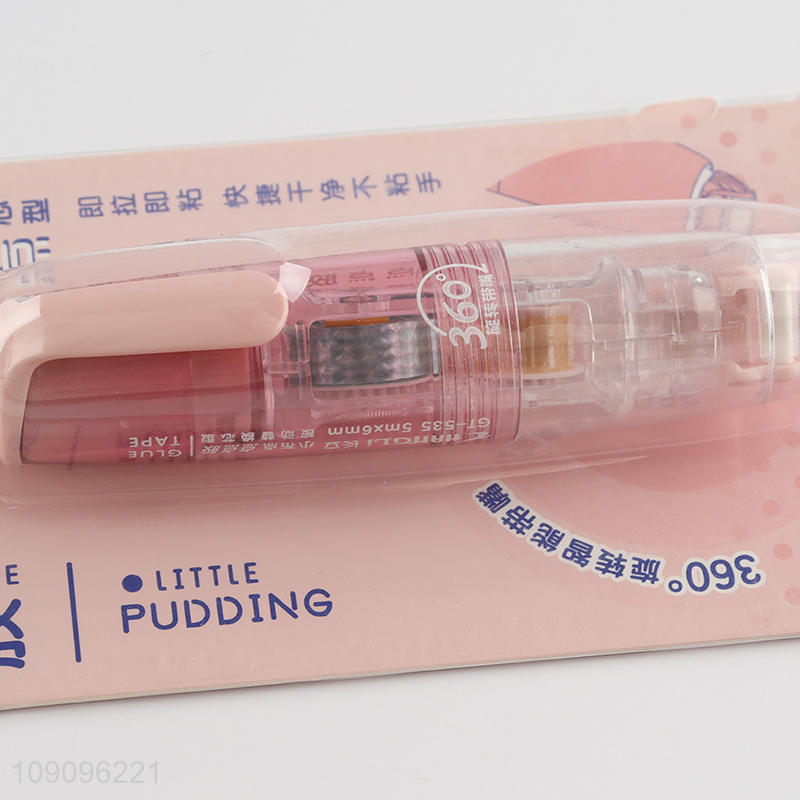 China Imports 5m*6mm Adhesive Tape Runner with 360° Rotatable Tip