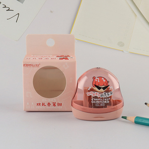 Good Quality Double-Hole Manual Pencil Sharpener for Kids Students