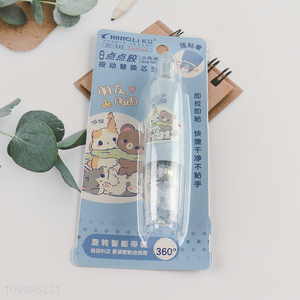 Factory Supply 5m*6mm Adhesive Tape Runner with 360° Rotating Tip