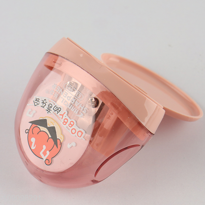 Good Quality Double-Hole Manual Pencil Sharpener for Kids Students