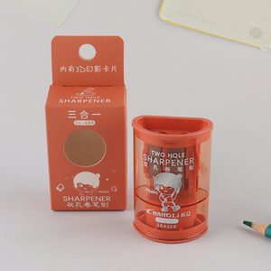 Factory Price Double-Hole Pencil Sharpener Handheld Pencil Sharpener