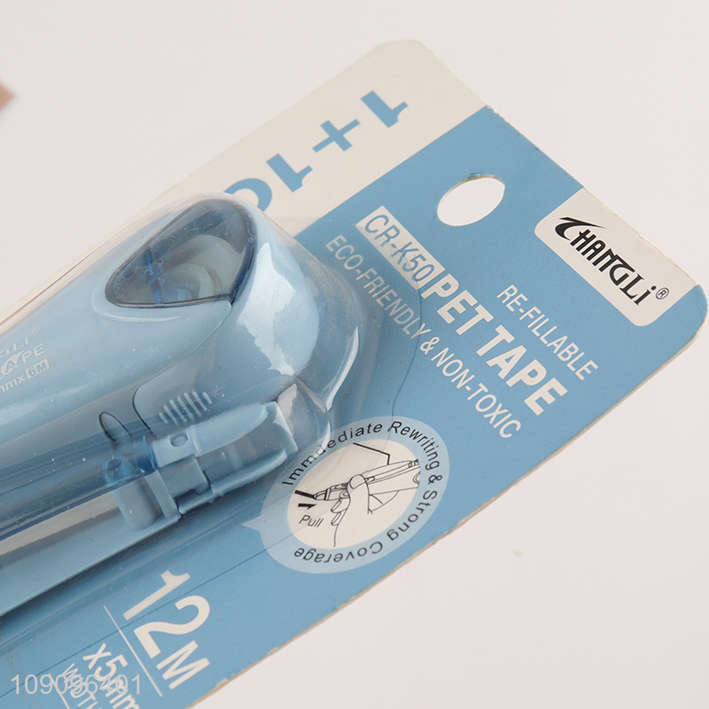 New Product 5mm*12m White Out Correction Tape Kids Students Supplies