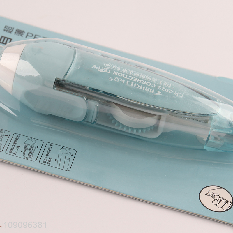 China Imports 5mm*6m White Out Correction Tape Press Type Correction Tape