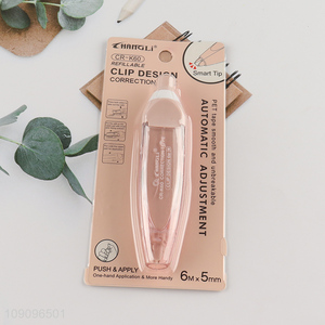 New Product 5mm*6m Portable Press Type White Out Kids Correction Tape