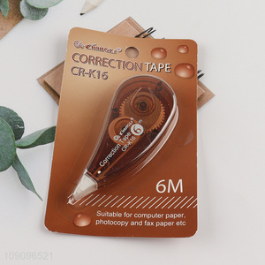 Factory Direct Sale 6m White Out Correction Tape for Instant Corrections