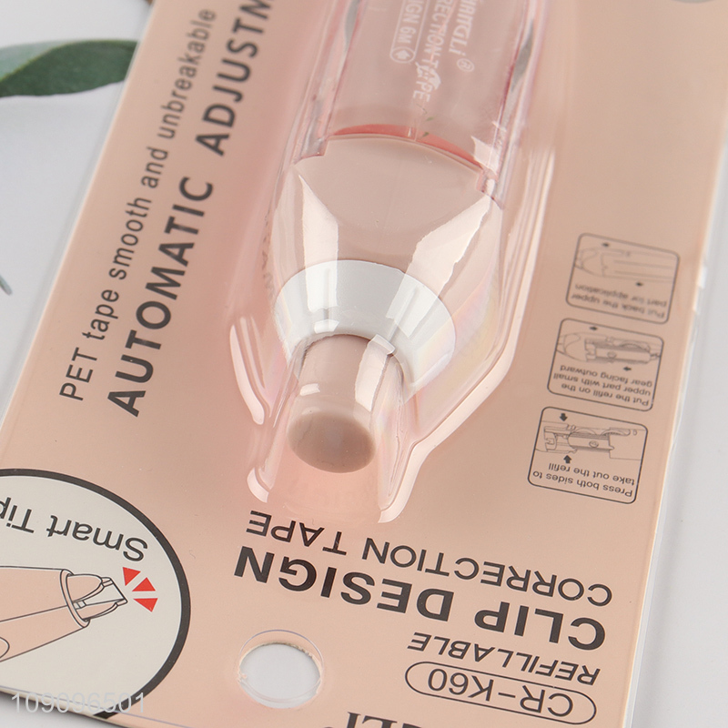 New Product 5mm*6m Portable Press Type White Out Kids Correction Tape