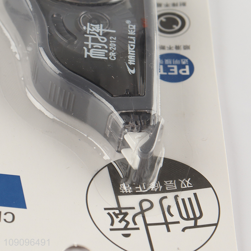 Factory Supply 5mm*12m Press Type Correction Tape White Out Correction Tape