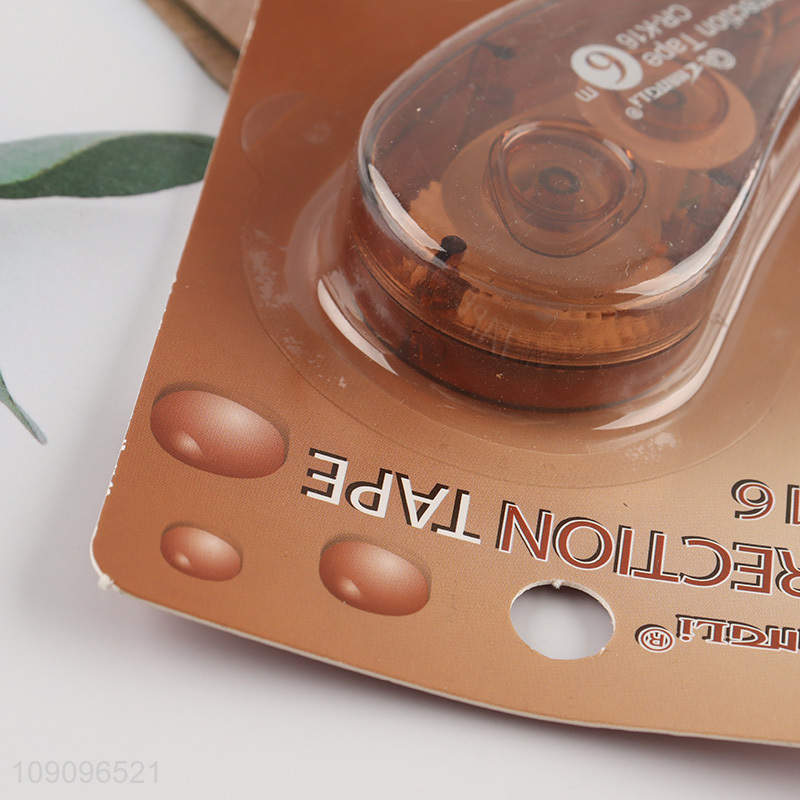 Factory Direct Sale 6m White Out Correction Tape for Instant Corrections