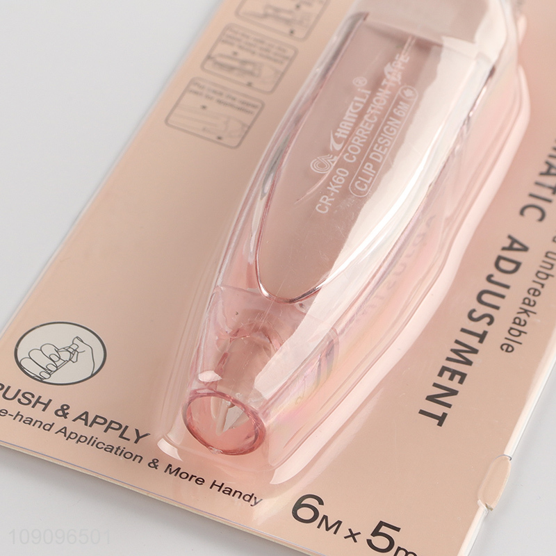 New Product 5mm*6m Portable Press Type White Out Kids Correction Tape