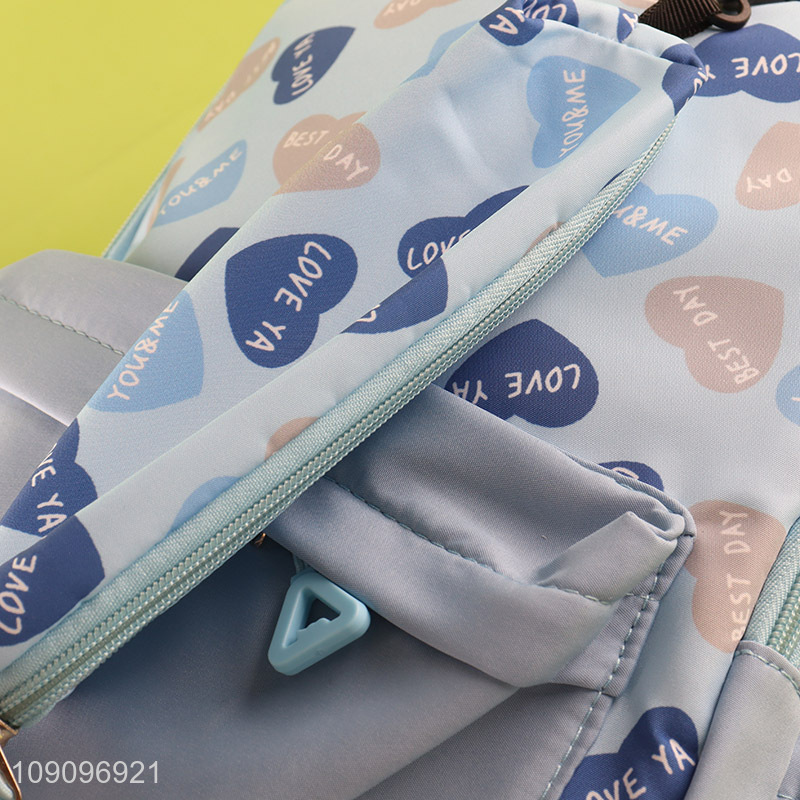 Hot Selling Teen Student School Backpack Teen Girls Bookbag with Pencil Case