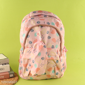 Factory Price Teen <em>Girls</em> <em>Schoolbag</em> Student School Backpack with Pencil Pouch